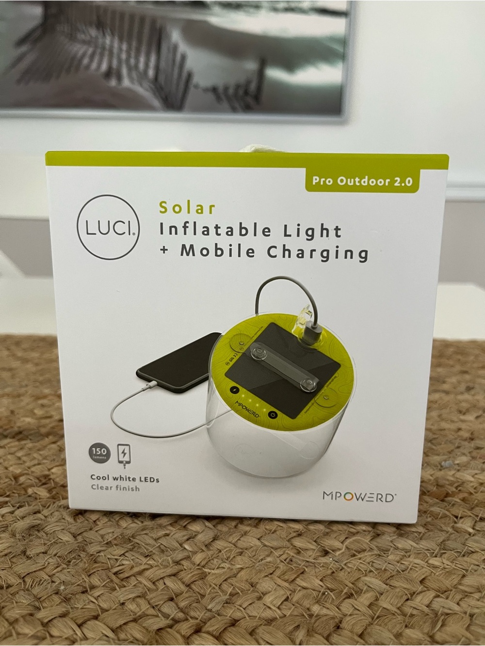 NIB - LUCI Solar Inflatable Light + Mobile Charging - Pro Outdoor 2.0